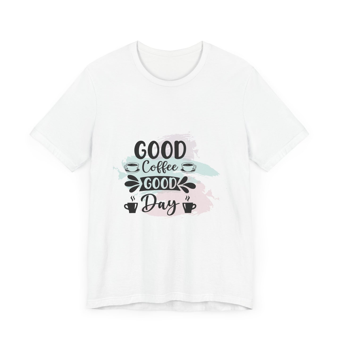 Good Coffee Good Monday Tee - Fun Unisex Short Sleeve Shirt for Coffee Lovers